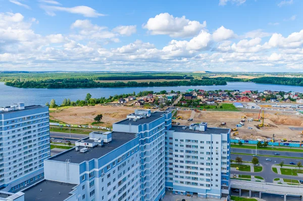 Kuş-göz görüş-Minsk kentsel sokakların, Beyaz Rusya