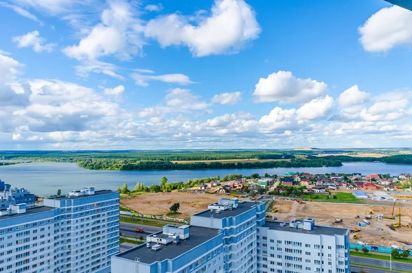 Kuş-göz görüş-Minsk kentsel sokakların, Beyaz Rusya