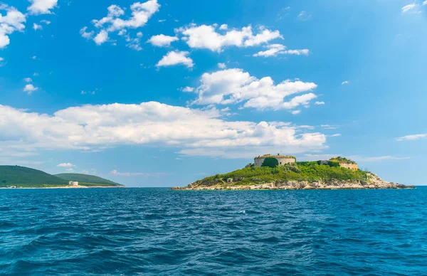 Древняя Крепость Острове Мамула Черногория — стоковое фото