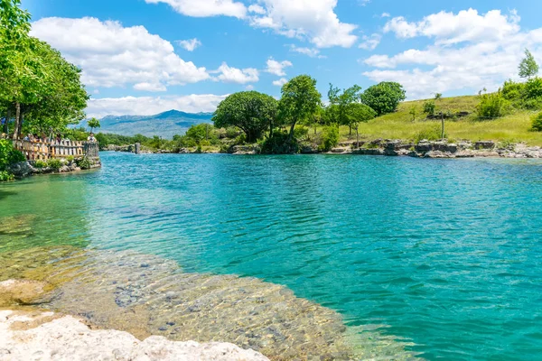 Подання Швидкого Річки Tsievna Ніагарський Водоспад Чорногорія — стокове фото