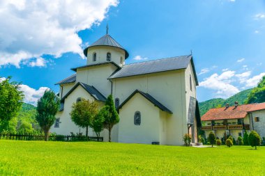  Tapınak Manastırı Moraca içinde kanyonlar Nehri'nin, Karadağ