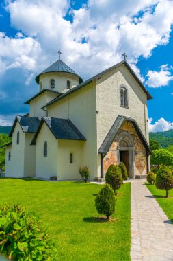  Tapınak Manastırı Moraca içinde kanyonlar Nehri'nin, Karadağ