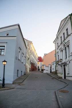 Eski kasaba Minsk şık binalar görünümünü