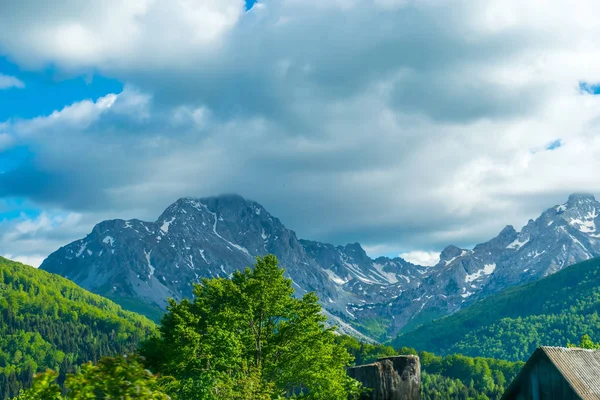 Peyzaj Dağlar Komovi Karadağ Doğal Görünümü — Stok fotoğraf
