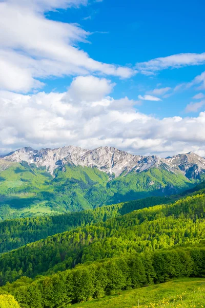 広がって モンテネグロの山々 の美しい風景 — ストック写真