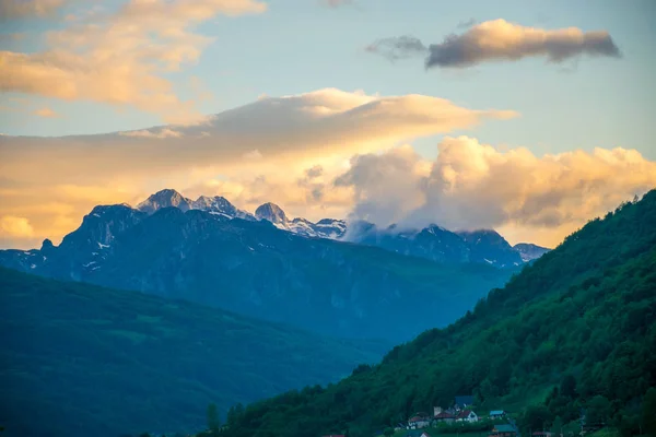 Prokletije Cima Montaña Atardecer Montenegro —  Fotos de Stock