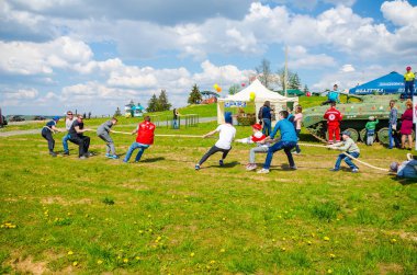 Belarus, Minsk - Mayıs 7,2016: olay tarihi ve kültürel merkezinde 