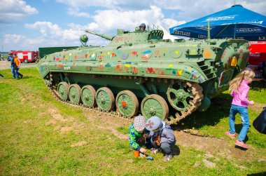 Belarus, Minsk - Mayıs 7,2016: olay tarihi ve kültürel merkezinde 