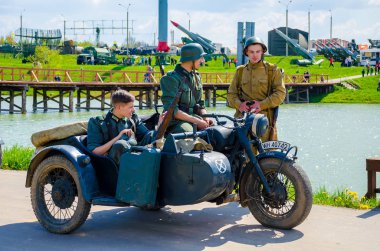 Belarus, Minsk - Mayıs 7,2016: olay tarihi ve kültürel merkezinde 