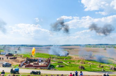 Belarus, Minsk - Mayıs 7,2016: olay tarihi ve kültürel merkezinde 