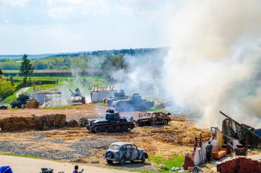 Belarus, Minsk - Mayıs 7,2016: olay tarihi ve kültürel merkezinde 