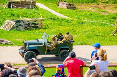 Belarus, Minsk - Mayıs 7,2016: olay tarihi ve kültürel merkezinde 