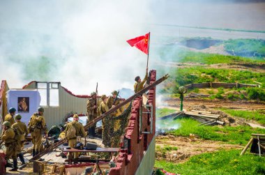 Belarus, Minsk - Mayıs 7,2016: olay tarihi ve kültürel merkezinde 