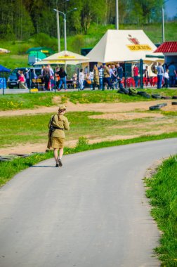 Belarus, Minsk - Mayıs 7,2016: olay tarihi ve kültürel merkezinde 