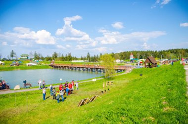 Belarus, Minsk - Mayıs 7,2016: olay tarihi ve kültürel merkezinde 