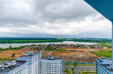 Belarus, Minsk - 15 Mayıs 2016: ritmik jimnastik Olimpiyat eğitim merkezi bina işçi.