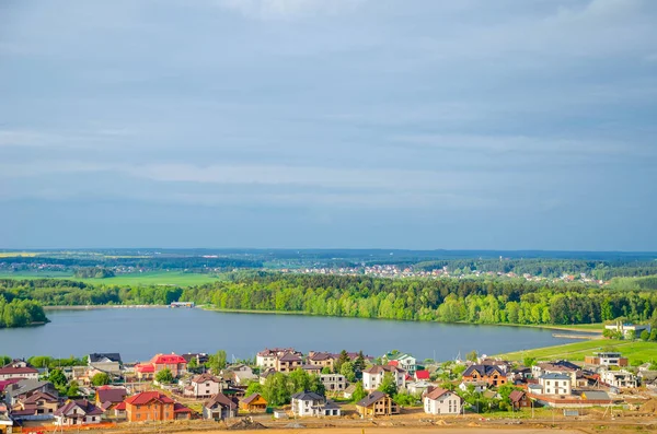 Мальовничі Великий Резервуар Мінськ Дрозди Білорусі — стокове фото