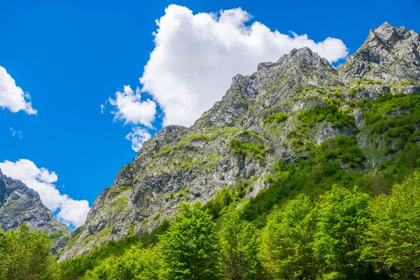 Γραφική Θέα Από Χιονισμένες Κορυφές Των Υψηλών Βουνών — Φωτογραφία Αρχείου