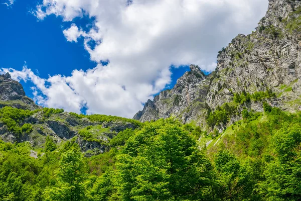 Scenic View Snow Capped Peaks High Mountains — Stock Photo, Image