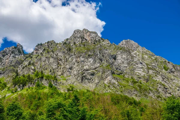 Malerischer Blick Auf Schneebedeckte Gipfel Des Hochgebirges — Stockfoto