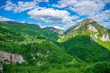 Açılış manzara Bridge içinde Djurdjevic kuzeyinde Karadağ
