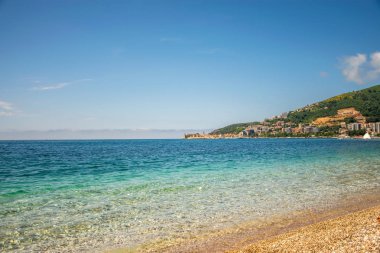 Eski sahil Budva kasabadan Karadağ'göster.