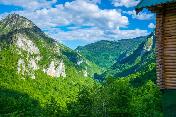 Öffnung Der Landschaft Von Der Brücke Djurdjevic Norden Montenegros — Stockfoto