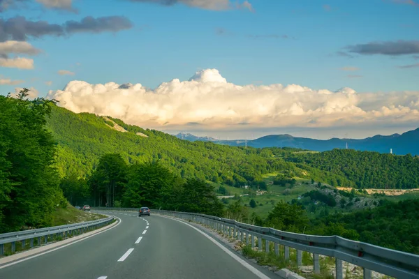 Montenegro Zabljak Mai 2017 Touristes Voyageant Voiture Sur Les Routes — Photo