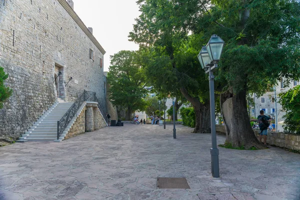 Montenegro Kotor Mai 2017 Touristen Spazieren Durch Die Alten Straßen — Stockfoto