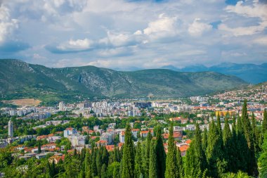 Mostar Şehir dağ tepe yükseklikten