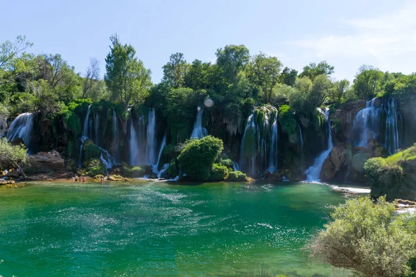 Pittoreska Kravice Faller Nationalpark Bosnien Och Hercegovina — Stockfoto