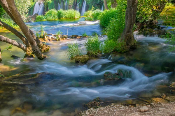 Pitoresca Kravice Cai Parque Nacional Bósnia Herzegovina — Fotografia de Stock