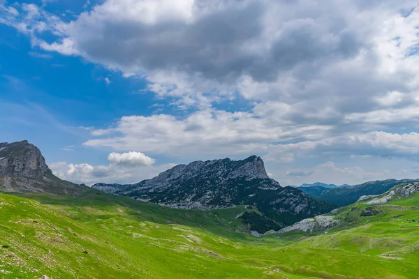 Karadağ Milli Parkı Durmitor Kuzeyindeki Yüksek Dağlarda Ismarlayarak — Stok fotoğraf