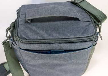 Gri çanta kemer kamera ve aksesuarları için