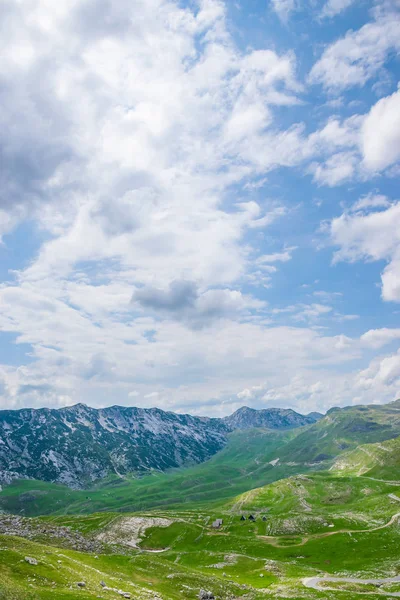 dolambaçlı yol pitoresk dağlar ile çalışan