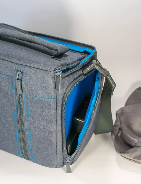 Gri çanta kemer kamera ve aksesuarları için