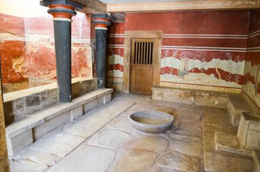 Knossos Sarayı ve Minotaur Müzesi, Crete, Yunanistan