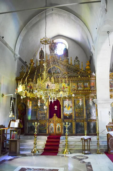 Mosteiro São Jorge Epanosifi Creta Grécia — Fotografia de Stock