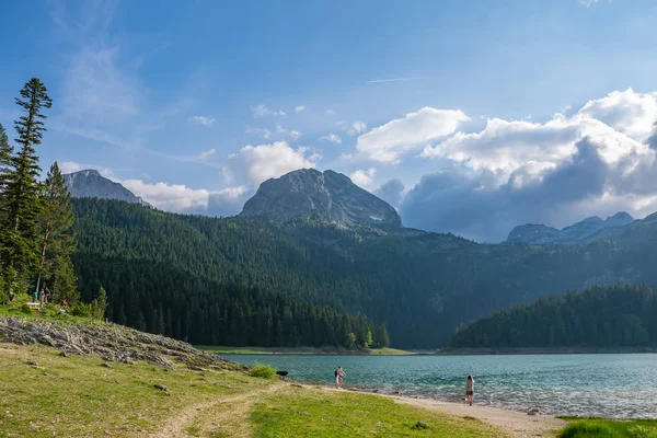 Magnifik Svart Sjö Durmitor Nationalpark Norr Montenegro — Stockfoto