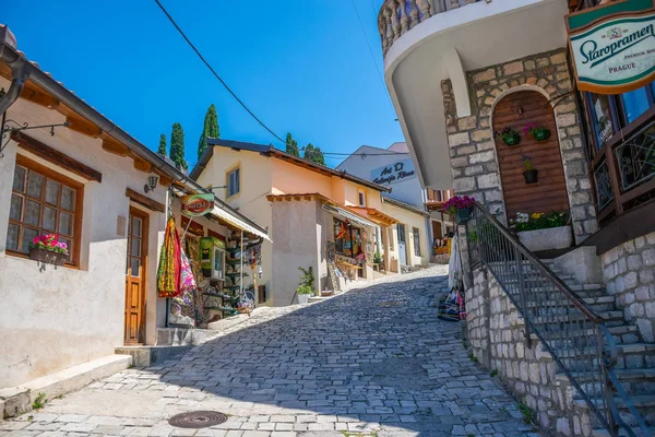 Montenegro Bar June 2017 Tourists Walk Quarters Old Town — Stock Photo, Image