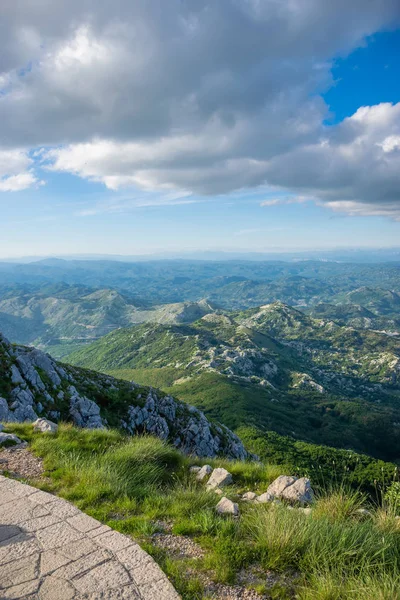 Malebný Pozorovací Bod Vysoko Horách — Stock fotografie