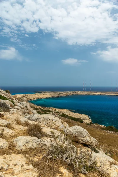 Altas Antenas Território Base Militar Britânica Costa Mediterrâneo — Fotografia de Stock