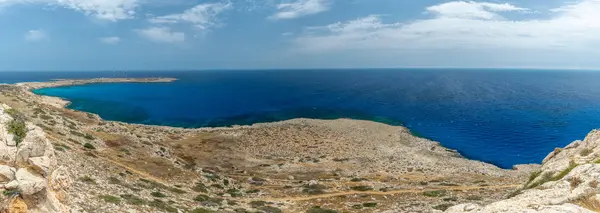 Γραφική Θέα Από Την Κορυφή Του Βουνού Στις Ακτές Της — Φωτογραφία Αρχείου