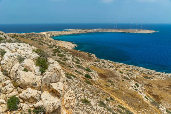 Vistas Pitorescas Topo Montanha Costa Mediterrâneo — Fotografia de Stock