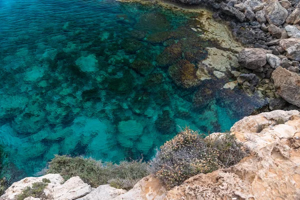 Acogedora Bahía Pintoresca Orillas Del Mar Mediterráneo — Foto de Stock