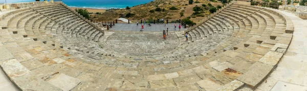 Panorama Ancient Roman Amphitheater Pamukkale — Stock Photo, Image