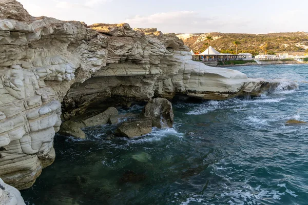 Incroyable Vue Sur Océan Avec Plage Rochers — Photo