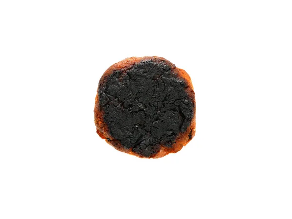 Burned bottom of a cookie — Stock Photo, Image