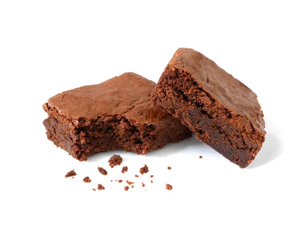 Brownies de chocolate caseros con migas — Foto de Stock