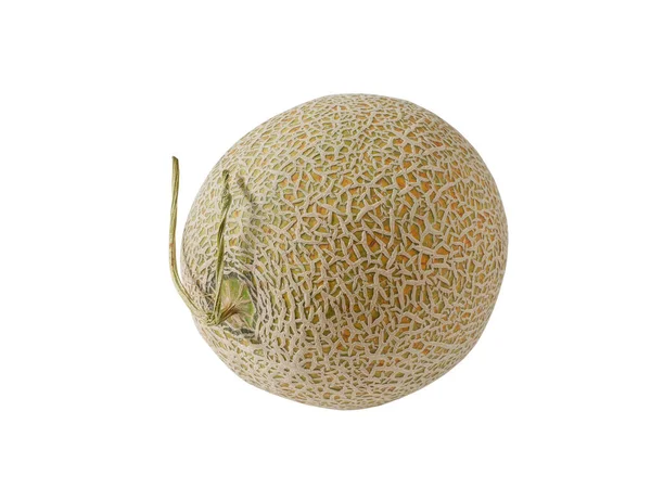 Cantaloupe Melone Isoliert Auf Weißem Hintergrund Mit Clipping Pfad — Stockfoto